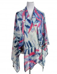 Chiffon Leaves Print Beach Kaftan wholesale price