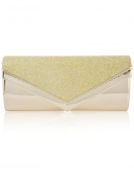 Triangle Wires Finish Clutch Bag