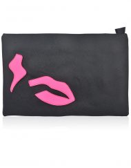 Pink Lip Shine Clutch Bag