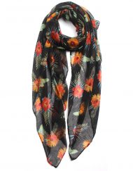 Exotic Big Floral Print Scarf