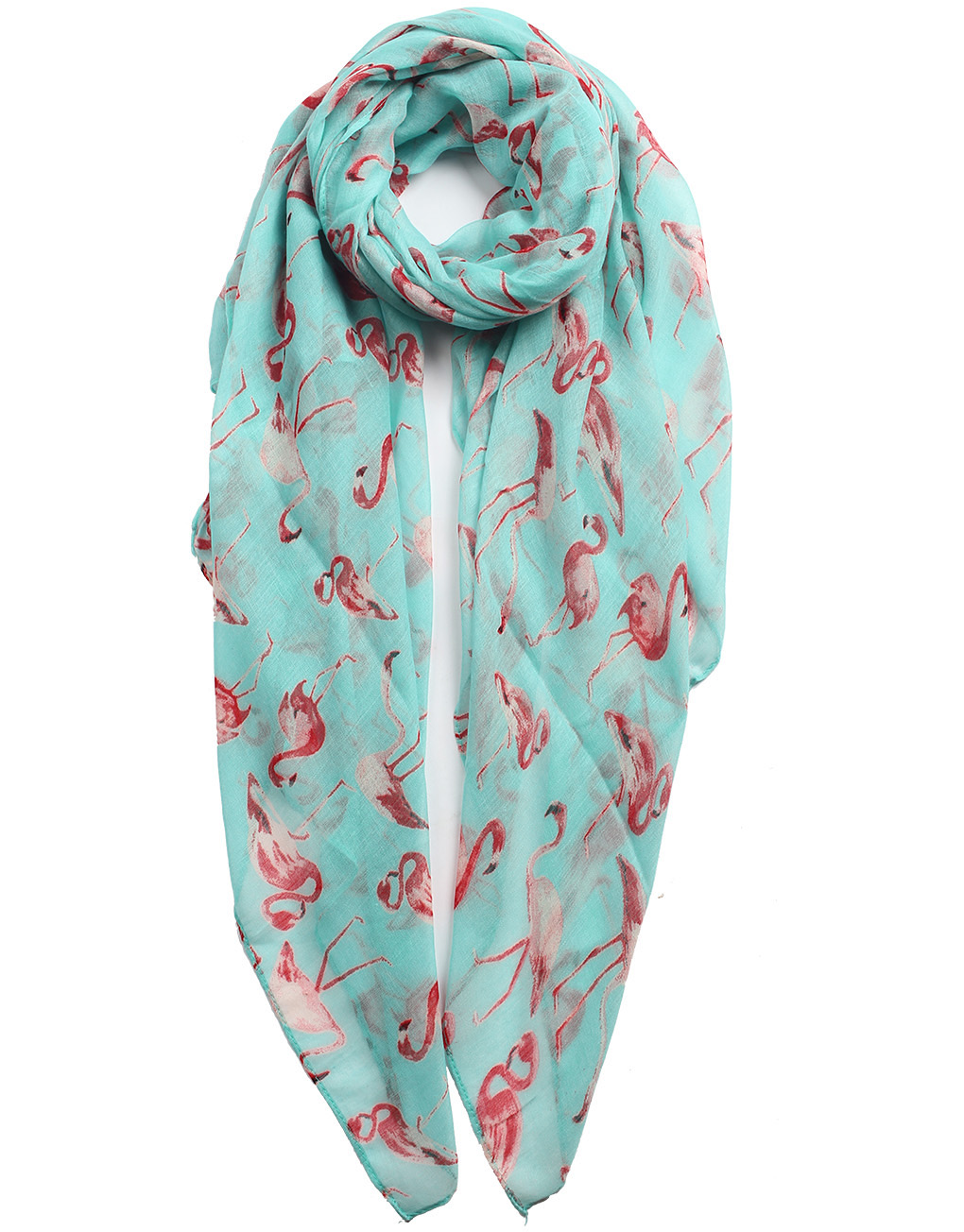 Flamingo Print Maxi Scarf High Quality Cotton Feel Super Soft Winter Scarves Christmas Gifts UK Seller