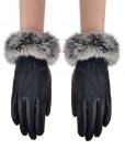 Fluffy Soft Fur Leather Glove Wholesale Price