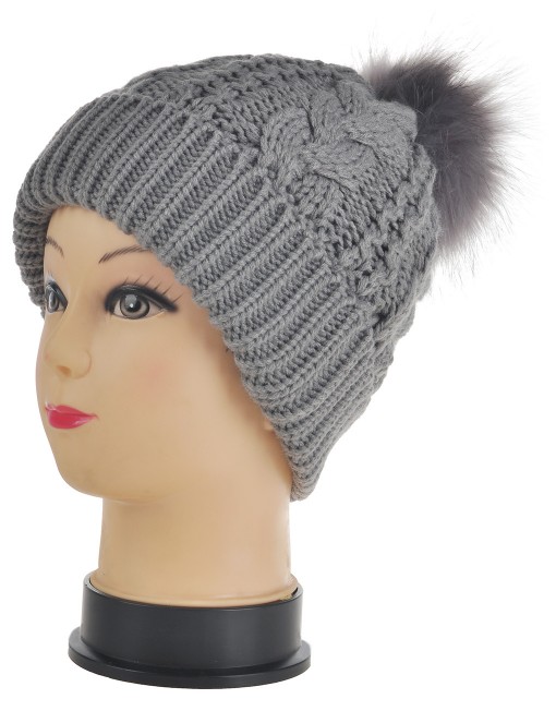 Flip Brim Pompom Beanie Hat Wholesale Price