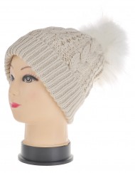 Flip Brim Pompom Beanie Hat Wholesale Price