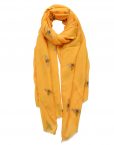 Lovely Yellow Bees Print Scarf