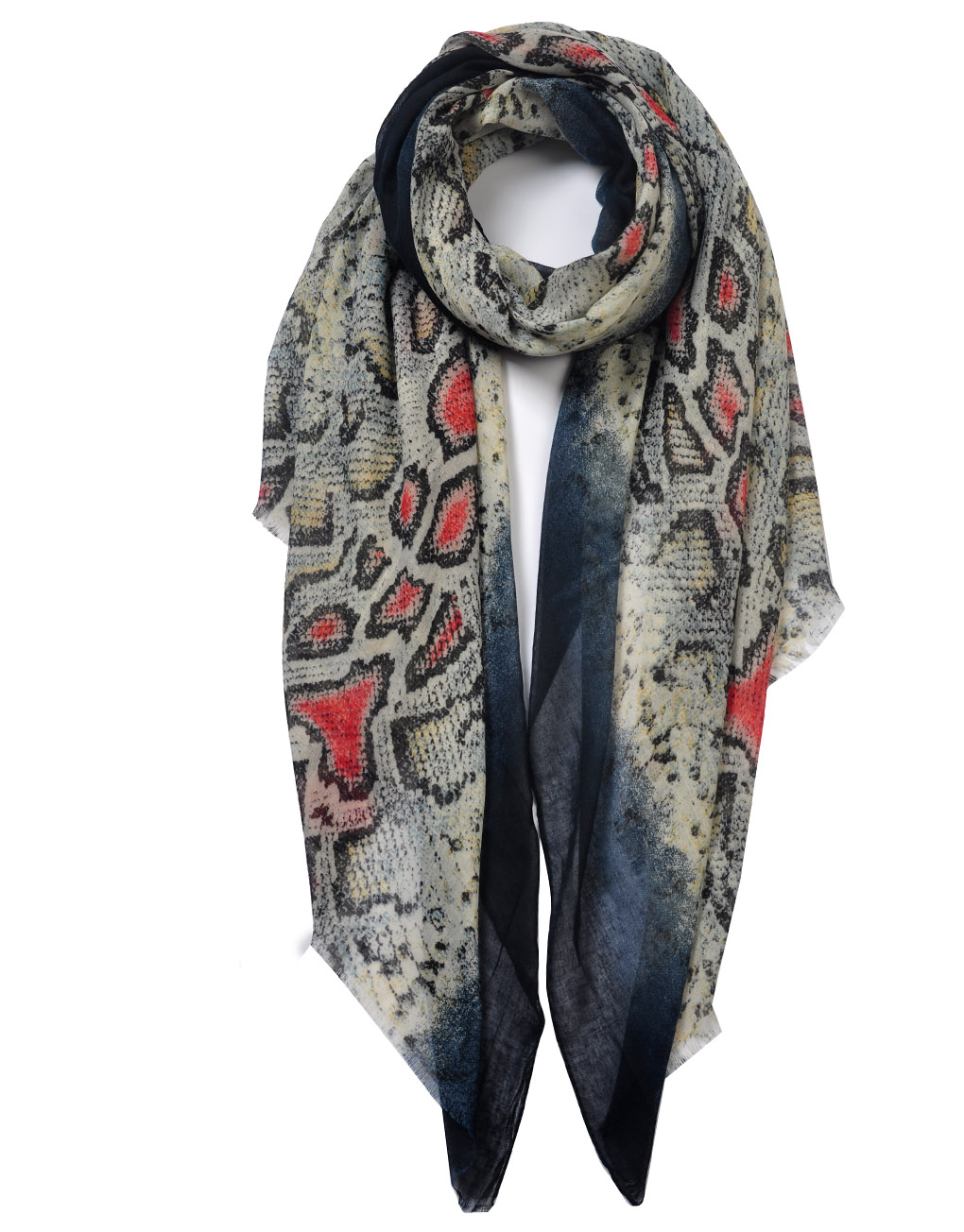 Mysteries Snake Skin Print Scarf Luxe Wholesale