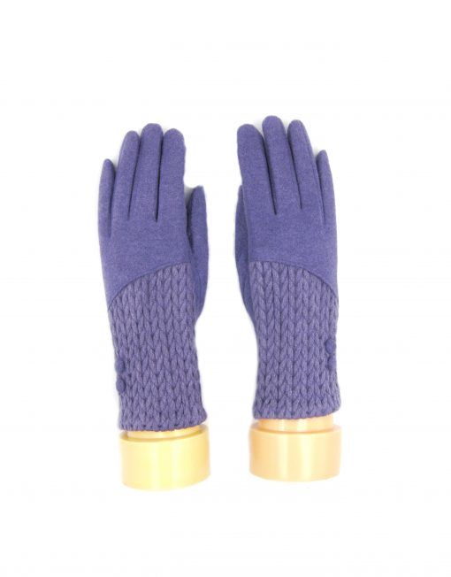 Buttons Cashmere Blend Winter Gloves For Women - Warm, Comfortable, Non-Slip, One Size