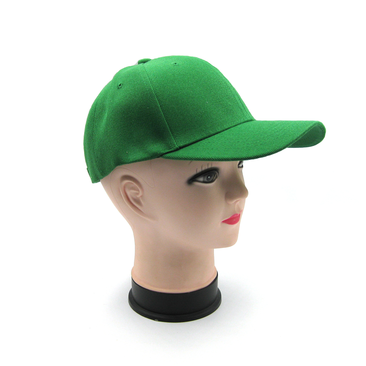 Plain green baseball cap sales