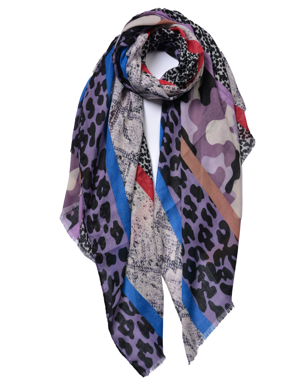 Leopard and Snakeskin Print Scarf Luxe Wholesale