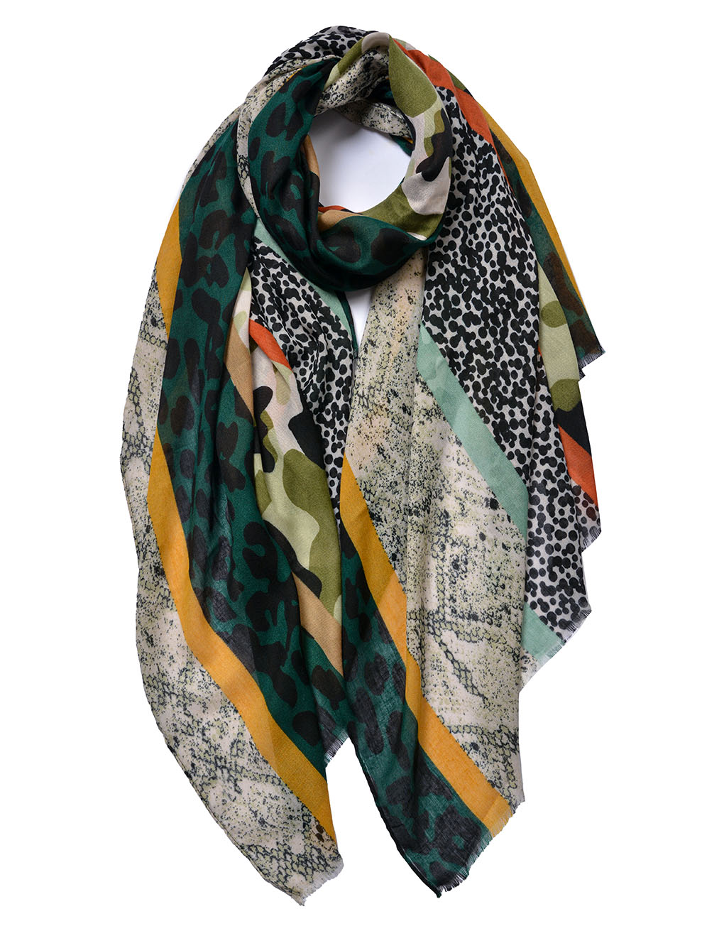 Leopard and Snakeskin Print Scarf Luxe Wholesale
